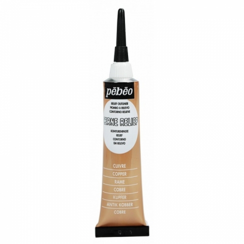 Contur vitraliu Vitrail Cerne Relief Pebeo, 20 ml, Copper 480000