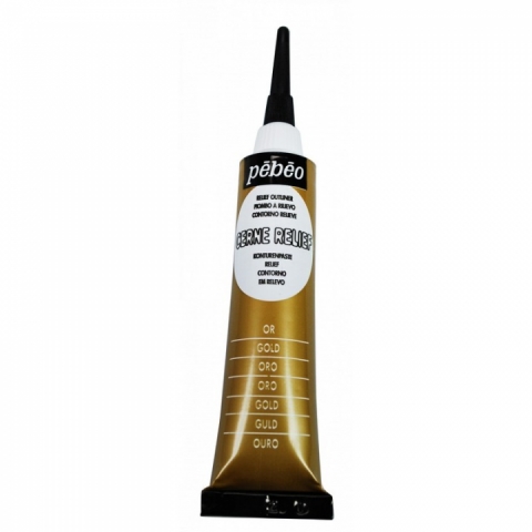 Contur vitraliu Vitrail Cerne Relief Pebeo, 20 ml, Gold 773000