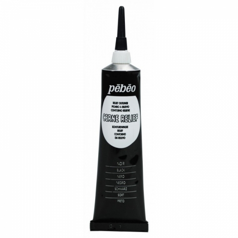 Contur vitraliu Vitrail Cerne Relief Pebeo, 37 ml, Black 390037