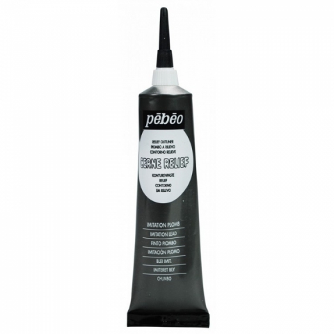 Contur vitraliu Vitrail Cerne Relief Pebeo, 37 ml, Imitation lead 772037