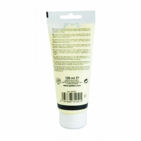 Culori acrilice Studio High Viscosity, Pebeo, 100ml, Bright Yellow 51