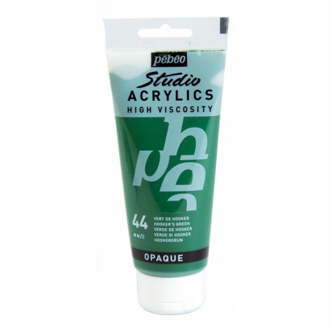 Culori acrilice Studio High Viscosity, Pebeo, 100ml, Hooker Green 44