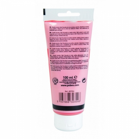 Culori acrilice Studio High Viscosity, Pebeo, 100ml, Iridescent Red Blue 354