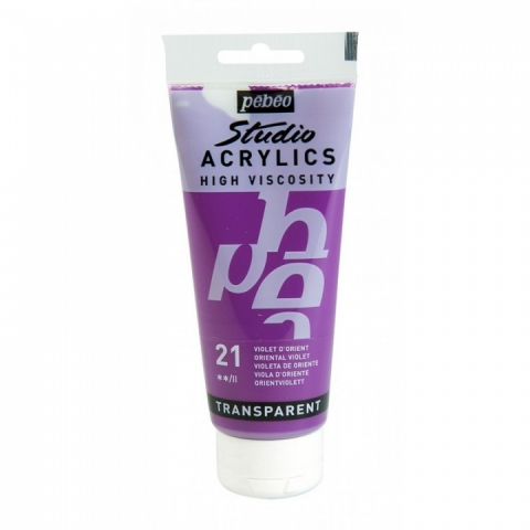Culori acrilice Studio High Viscosity, Pebeo, 100ml, Oriental Violet 21