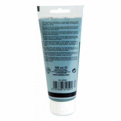 Culori acrilice Studio High Viscosity, Pebeo, 100ml, Sap Green 59