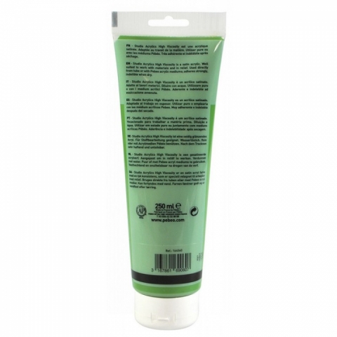 Culori acrilice Studio High Viscosity, Pebeo, 250ml, Chrome Green 60