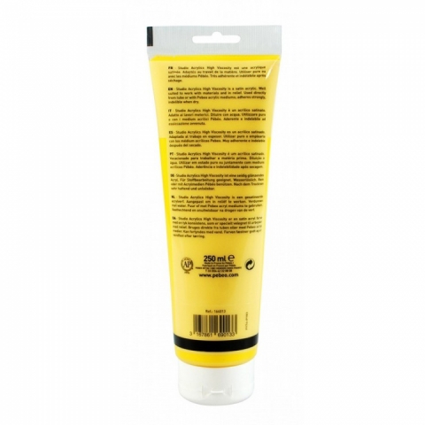 Culori acrilice Studio High Viscosity, Pebeo, 250ml, Light Yellow Azo 13