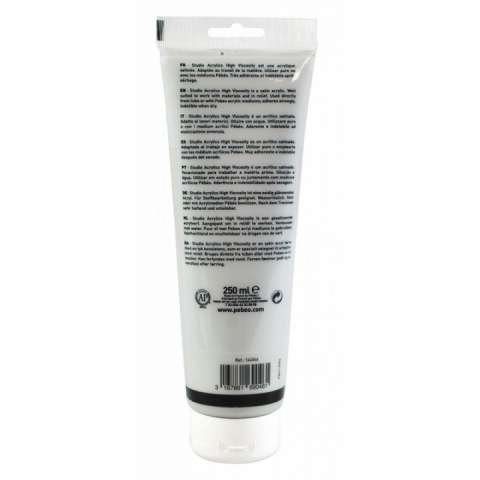 Culori acrilice Studio High Viscosity, Pebeo, 250ml, Neutral Grey 46
