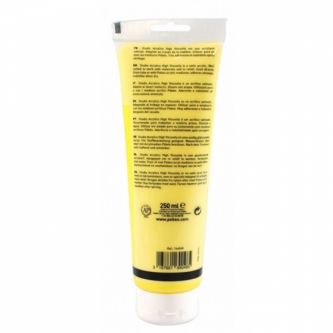Culori acrilice Studio High Viscosity, Pebeo, 250ml, Primary Yellow 48