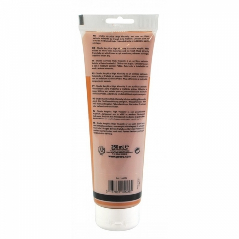 Culori acrilice Studio High Viscosity, Pebeo, 250ml, Raw Sienna 36