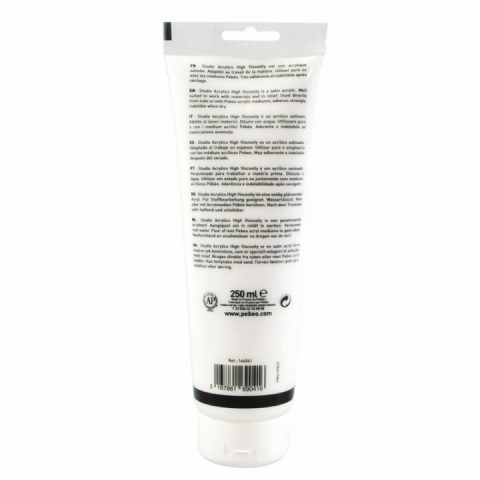 Culori acrilice Studio High Viscosity, Pebeo, 250ml, Vivid White 41