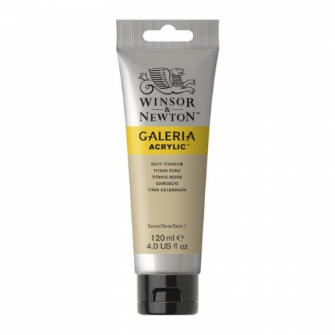 Culori acrilice premium Winsor Newton, Galeria, 120 ml, 060 Buff Titanium