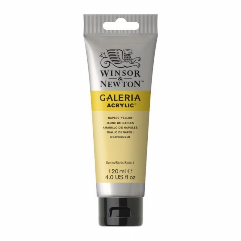 Culori acrilice premium Winsor Newton, Galeria, 120M 422 Naples Yellow