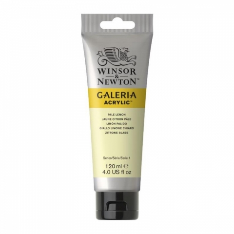 Culori acrilice premium Winsor Newton, Galeria, 120M 434 Pale Lemon