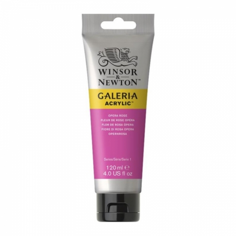 Culori acrilice premium Winsor Newton, Galeria, 120M 448 Opera Rose