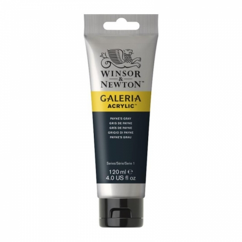 Culori acrilice premium Winsor Newton, Galeria, 120M 465 Paynes Gray