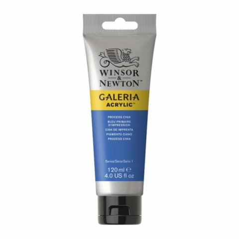 Culori acrilice premium Winsor Newton, Galeria, 120M 535 Process Cyan