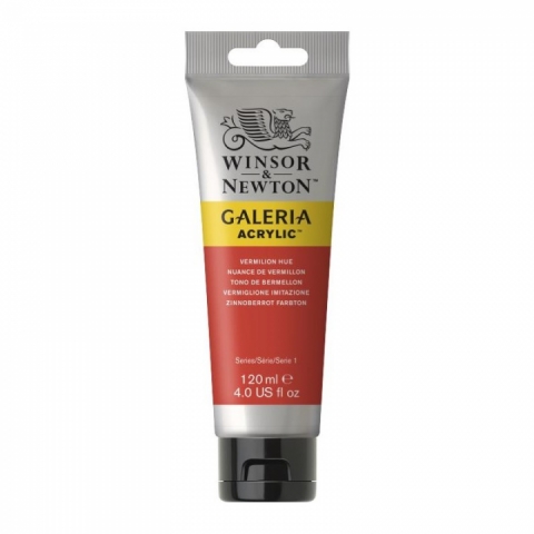 Culori acrilice premium Winsor Newton, Galeria, 120M 682 Vermilion Hue