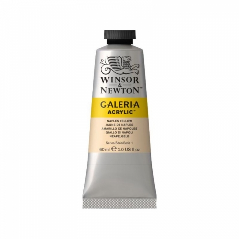 Culori acrilice premium Winsor Newton, Galeria, 60 ml, 422 Naples Yellow