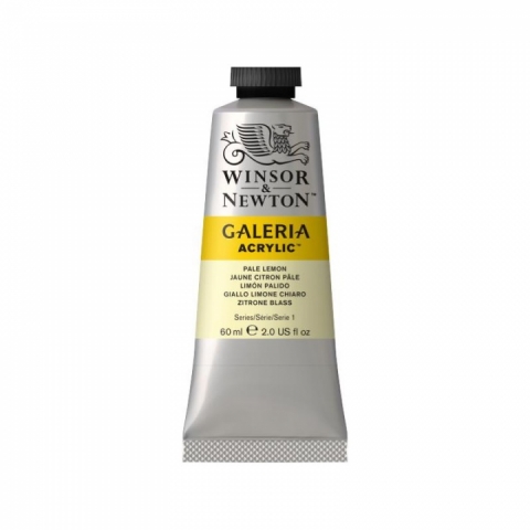 Culori acrilice premium Winsor Newton, Galeria, 60 ml, 434 Pale Lemon
