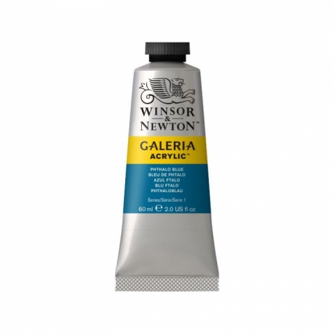 Culori acrilice premium Winsor Newton, Galeria, 60 ml, 516 Phthalo Blue