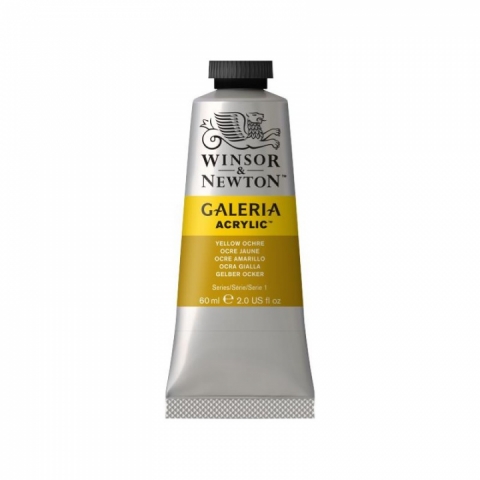 Culori acrilice premium Winsor Newton, Galeria, 60 ml, 744 Yellow Ochre