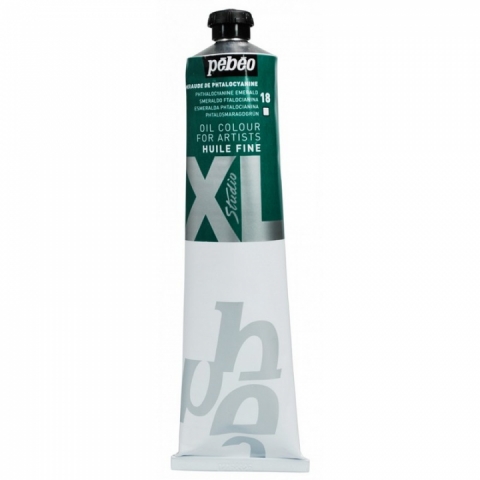 Culori de ulei fine XL Oil Studio Pebeo, 200ml, 18 Phthalocyanine emerald