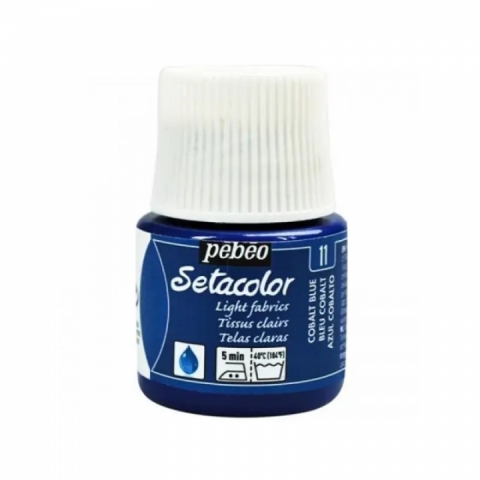 Culori pentru textile Setacolor Light Fabrics Pebeo, 45ml, Mat turquoise 30