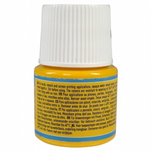 Culori pentru textile Setacolor Opaque Matt Pebeo, 45ml, Buttercup 13