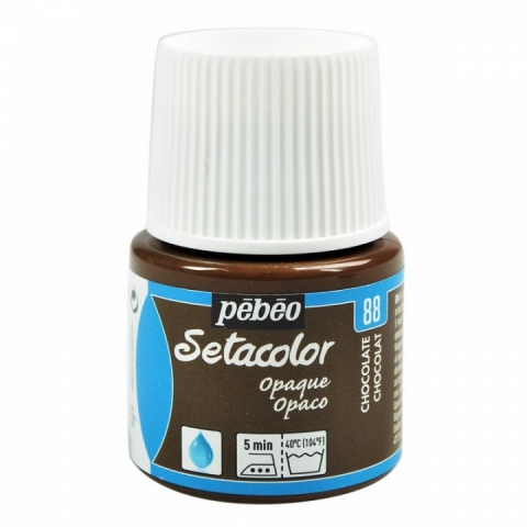 Culori pentru textile Setacolor Opaque Matt Pebeo, 45ml, Chocolate 88