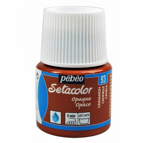 Culori pentru textile Setacolor Opaque Matt Pebeo, 45ml, Cinnamon 93