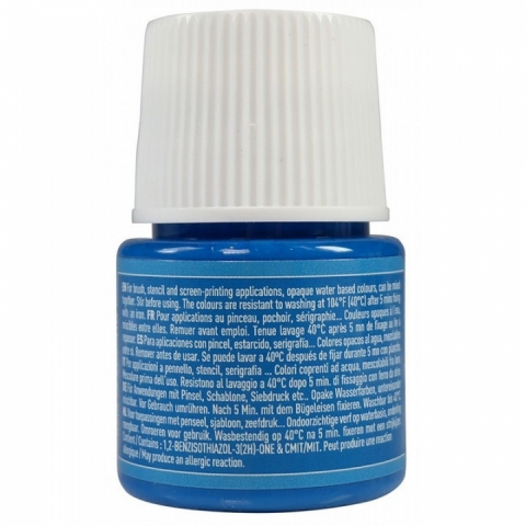Culori pentru textile Setacolor Opaque Matt Pebeo, 45ml, Cobalt blue 11