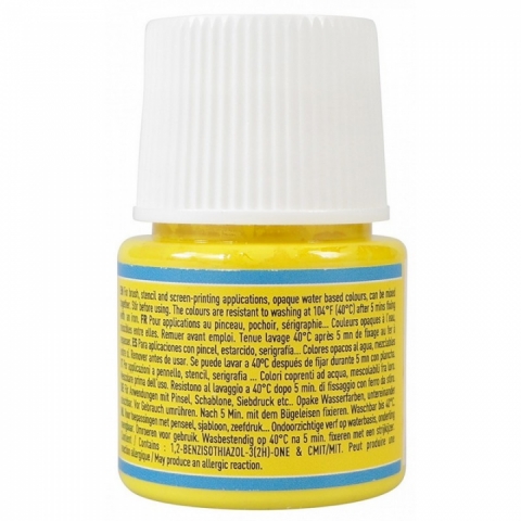 Culori pentru textile Setacolor Opaque Matt Pebeo, 45ml, Lemon yellow 17