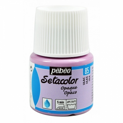 Culori pentru textile Setacolor Opaque Matt Pebeo, 45ml, Lilac 85