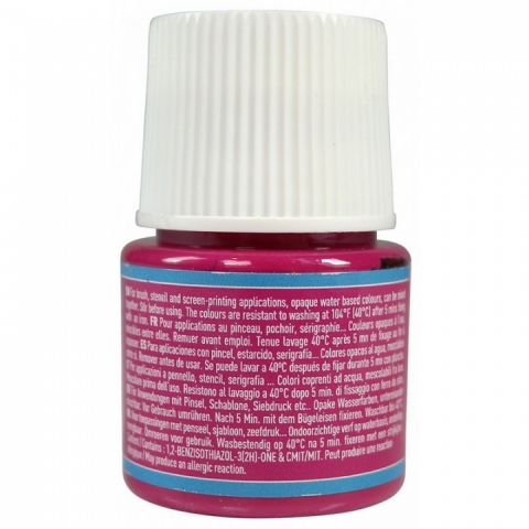 Culori pentru textile Setacolor Opaque Matt Pebeo, 45ml, Rasberry 81
