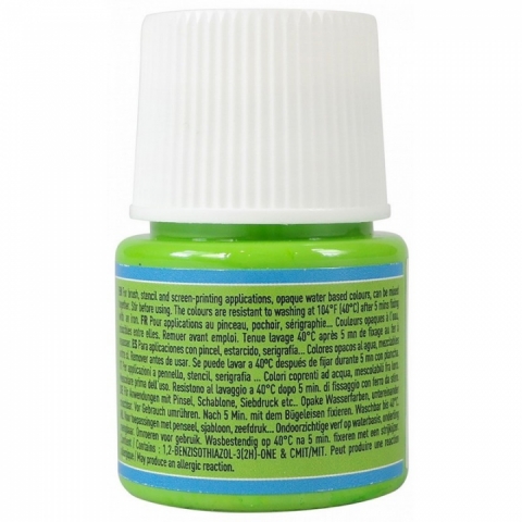 Culori pentru textile Setacolor Opaque Matt Pebeo, 45ml, Spring green 24
