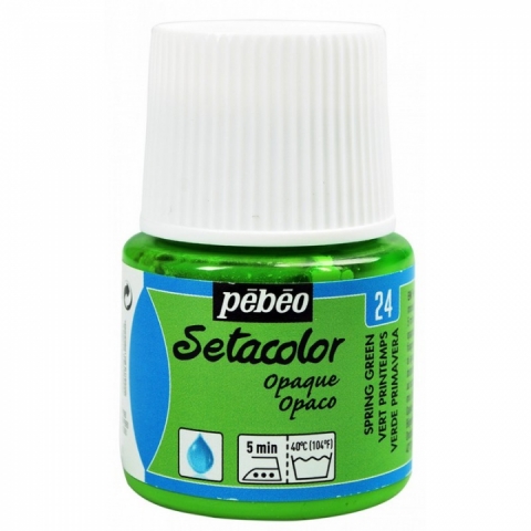 Culori pentru textile Setacolor Opaque Matt Pebeo, 45ml, Spring green 24