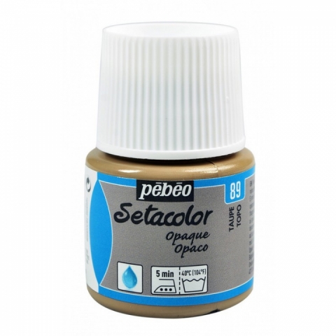 Culori pentru textile Setacolor Opaque Matt Pebeo, 45ml, Taupe 89