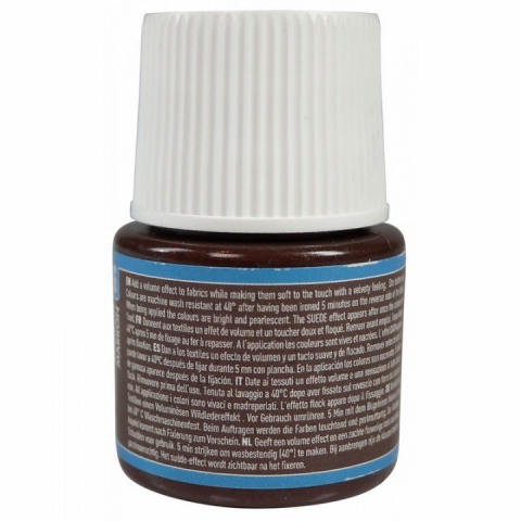 Culori pentru textile Setacolor Opaque Suede Pebeo, 45ml, Brown 316