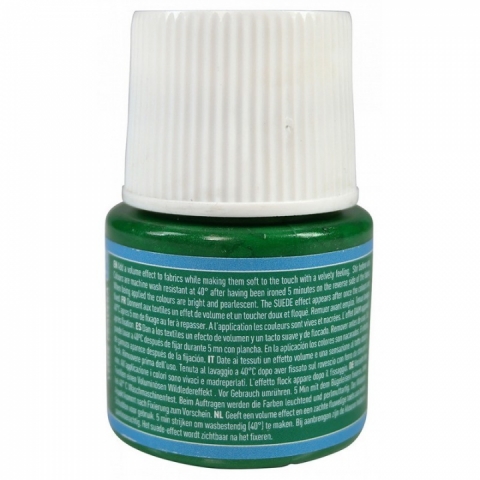 Culori pentru textile Setacolor Opaque Suede Pebeo, 45ml, Meadow green 312