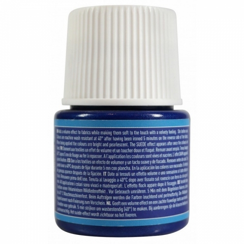 Culori pentru textile Setacolor Opaque Suede Pebeo, 45ml, Navy 308