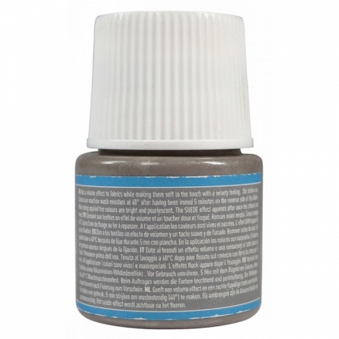 Culori pentru textile Setacolor Opaque Suede Pebeo, 45ml, Pebble 318