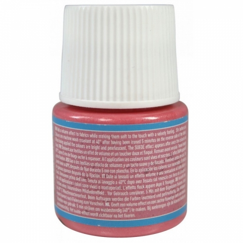 Culori pentru textile Setacolor Opaque Suede Pebeo, 45ml, Powder pink 305