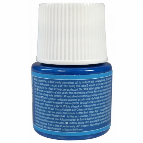 Culori pentru textile Setacolor Opaque Suede Pebeo, 45ml, Royal bue 310