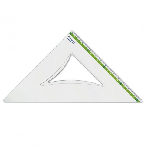 Echer Aluminiu 45 grade 30 cm art 18030