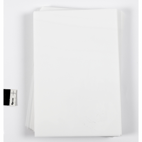 Set 100 folii termice de miscorare alb mat 79089