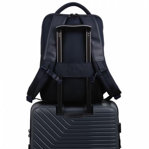 Geanta servieta/ de umar piele eco si nylon colectia Network, laptop 15,6 inch 412255