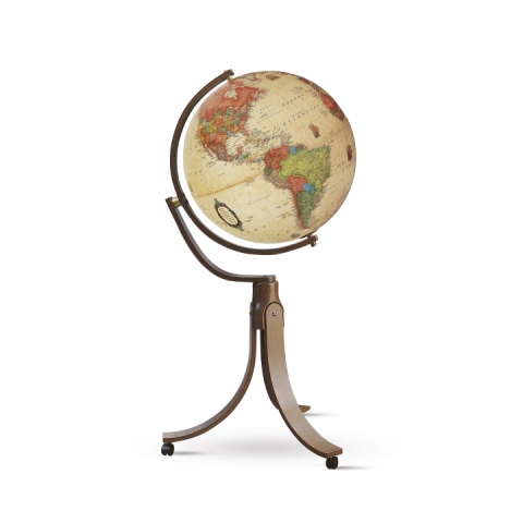 Glob geografic pamantesc iluminat Emily 50 cm