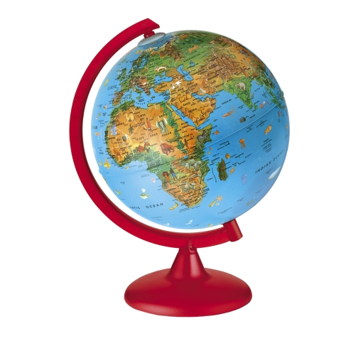 Glob geografic pamantesc iluminat Zoo 25 cm