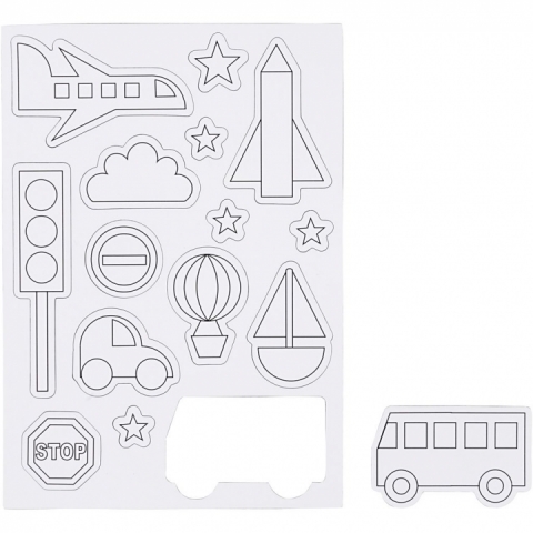 Magneti pentru colorat mijloace transport 51235